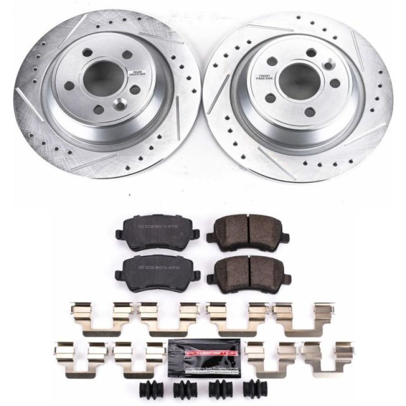Power Stop 12-15 Land Rover Range Rover Evoque Rear Z23 Evolution Sport Brake Kit Power Stop 12-15 Land Rover Range Rover Evoque Rear Z23 Evolution Sport Brake Kit