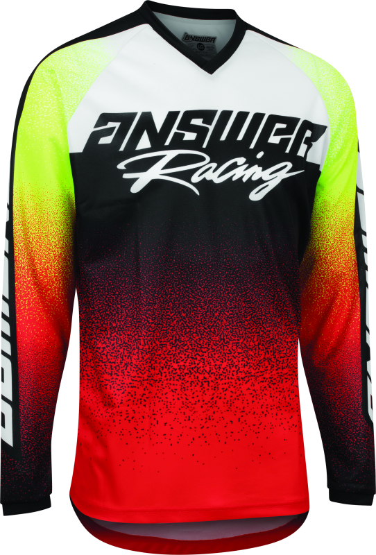 Answer 22 Syncron Prism Jersey Red/Hyper Acid Youth - XL Answer 22 Syncron Prism Jersey Red/Hyper Acid Youth - XL