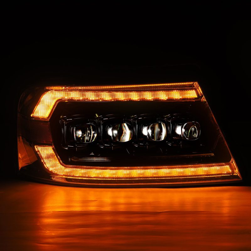 AlphaRex 04-08 Ford F-150 (No 2004 Heritage) NOVA-Series LED Proj HL Chrome w/Actv Light / Seq. Sig AlphaRex 04-08 Ford F-150 (No 2004 Heritage) NOVA-Series LED Proj HL Chrome w/Actv Light / Seq. Sig