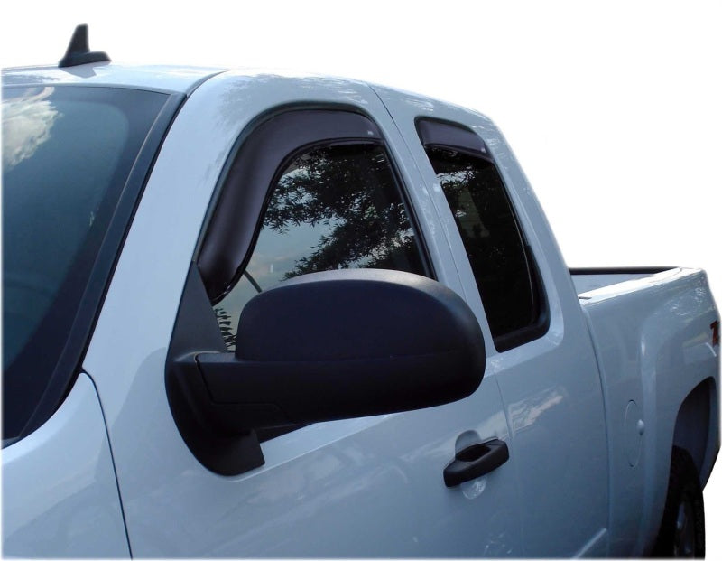AVS 07-13 Chevy Silverado 1500 Ext. Cab Ventvisor Front & Rear Window Deflectors 4pc - Smoke AVS 07-13 Chevy Silverado 1500 Ext. Cab Ventvisor Front & Rear Window Deflectors 4pc - Smoke