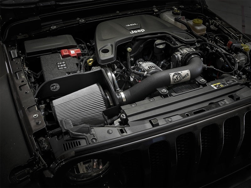 aFe Magnum FORCE Stage-2 XP Pro DRY S Cold Air Intake System 2018+ Jeep Wrangler (JL) V6 3.6L aFe Magnum FORCE Stage-2 XP Pro DRY S Cold Air Intake System 2018+ Jeep Wrangler (JL) V6 3.6L