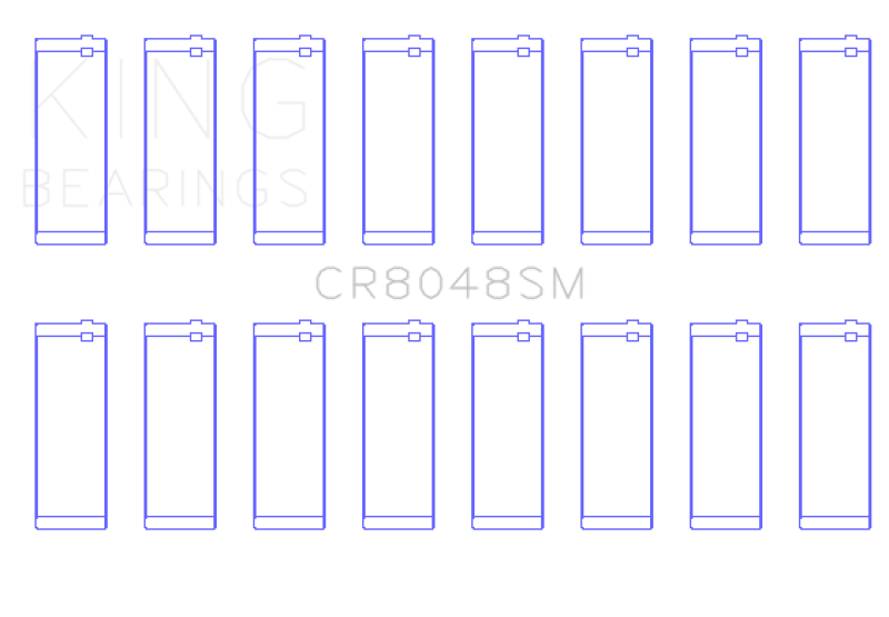 King Engine Bearings Chrysler 345/370 16V (Size +0.25mm) Connecting Rod Bearing Set King Engine Bearings Chrysler 345/370 16V (Size +0.25mm) Connecting Rod Bearing Set