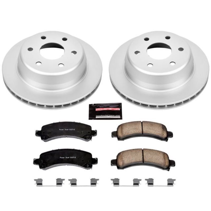 Power Stop 03-06 Cadillac Escalade Rear Z17 Evolution Geomet Coated Brake Kit Power Stop 03-06 Cadillac Escalade Rear Z17 Evolution Geomet Coated Brake Kit
