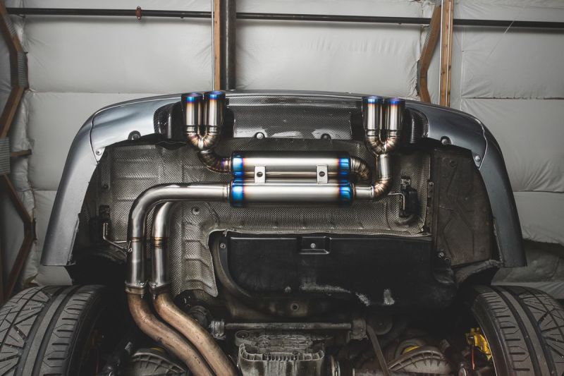VR Performance 01-05 BMW M3 E46 Titanium Exhaust System- Quad Titanium Tips VR Performance 01-05 BMW M3 E46 Titanium Exhaust System- Quad Titanium Tips