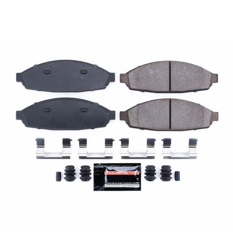 Power Stop 03-11 Ford Crown Victoria Front Z23 Evolution Sport Brake Pads w/Hardware Power Stop 03-11 Ford Crown Victoria Front Z23 Evolution Sport Brake Pads w/Hardware