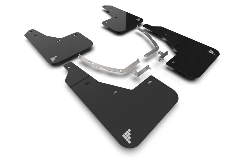 Rally Armor 22-24 Hyundai Ioniq 5 Black UR Mud Flap Silver Battery Logo Rally Armor 22-24 Hyundai Ioniq 5 Black UR Mud Flap Silver Battery Logo