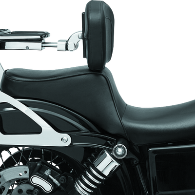 Kuryakyn Fixed Mounts Multi-Purpose Driver & Passenger Backrest 06-17 Dyna Models Chrome