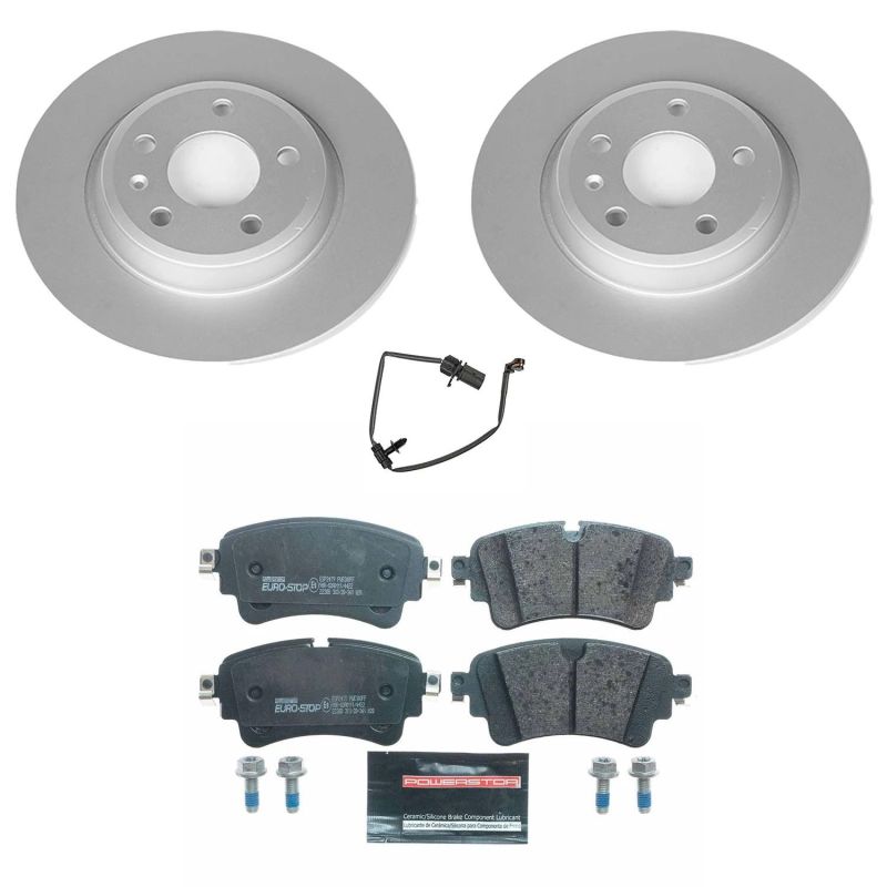 Power Stop 17-19 Audi A4 Rear Euro-Stop Brake Kit Power Stop 17-19 Audi A4 Rear Euro-Stop Brake Kit