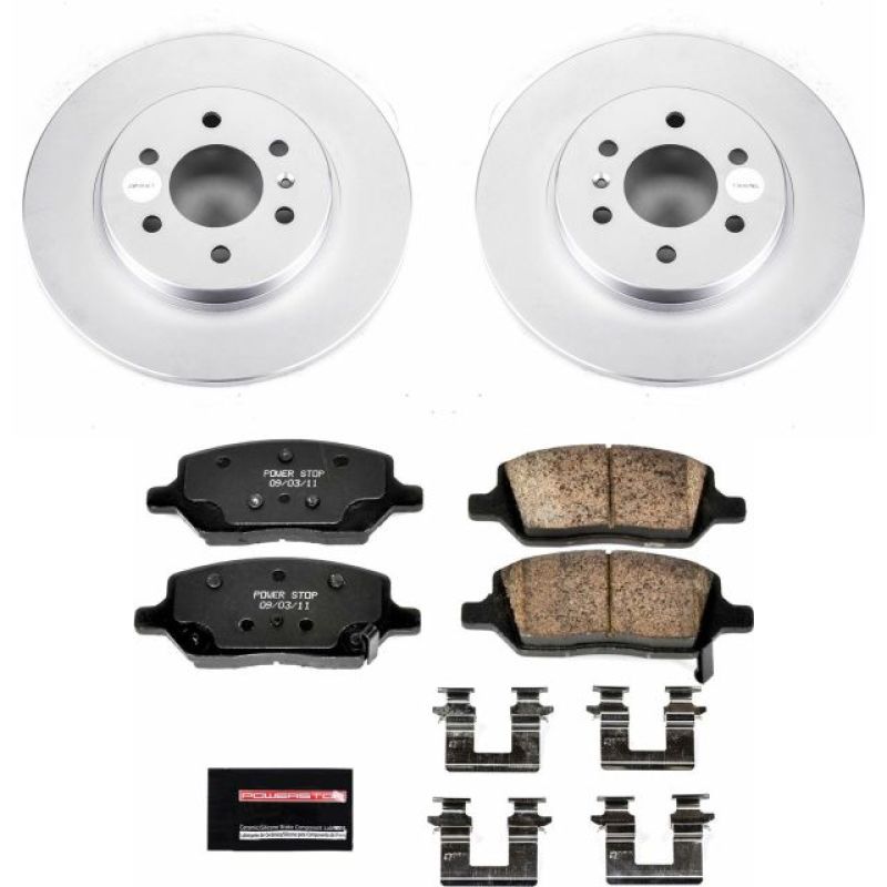 Power Stop 06-07 Buick Terraza Rear Z17 Evolution Geomet Coated Brake Kit Power Stop 06-07 Buick Terraza Rear Z17 Evolution Geomet Coated Brake Kit
