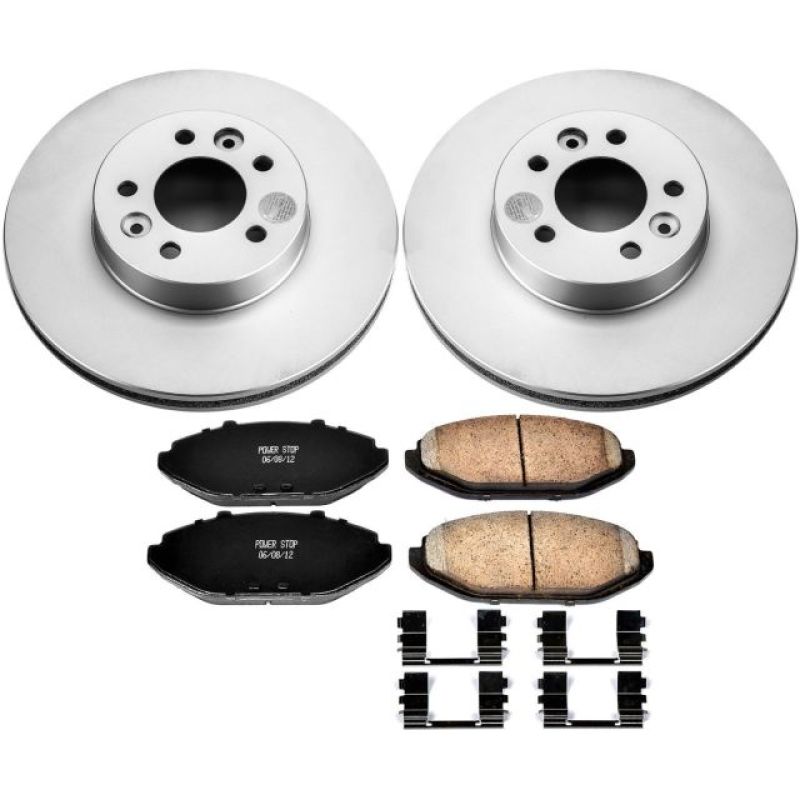 Power Stop 98-02 Ford Crown Victoria Front Z17 Evolution Geomet Coated Brake Kit Power Stop 98-02 Ford Crown Victoria Front Z17 Evolution Geomet Coated Brake Kit