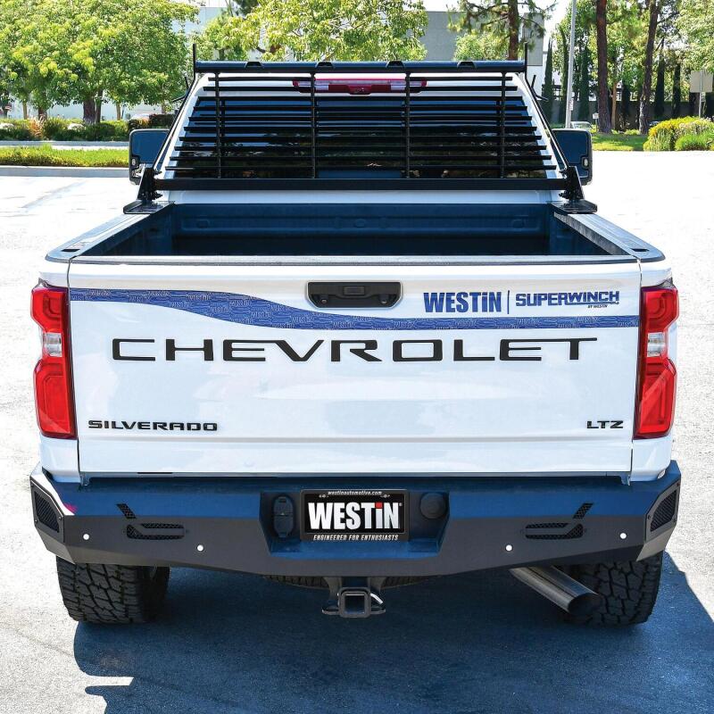Westin 1999-2018 Chevrolet/Ford/GMC/Toyota Silverado/Sierra 1500/2500/3500 HD Headache Rack - Black Westin 1999-2018 Chevrolet/Ford/GMC/Toyota Silverado/Sierra 1500/2500/3500 HD Headache Rack - Black