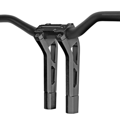 Performance Machine Phatbar H-Bar Assy, 9in Riser, 1-1/4in Bar, Int Wire, Gauge Mnt  - Black Ops