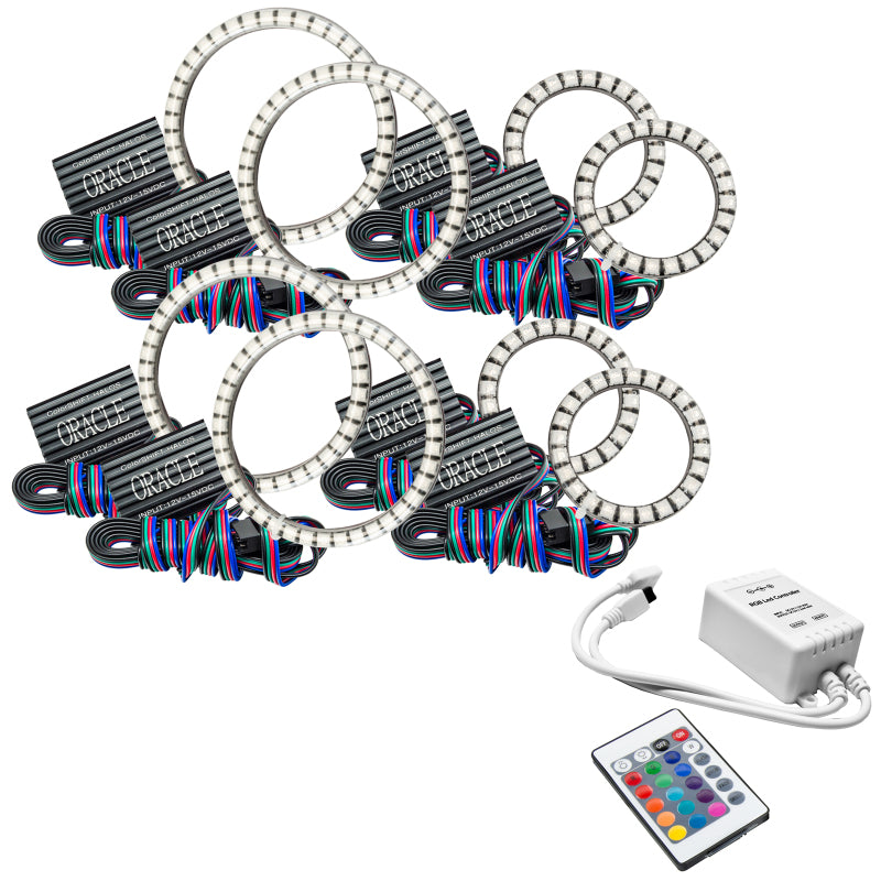 Oracle Vector Jeep Wrangler JK Grille Halo Kit - ColorSHIFT w/ Simple Controller Oracle Vector Jeep Wrangler JK Grille Halo Kit - ColorSHIFT w/ Simple Controller