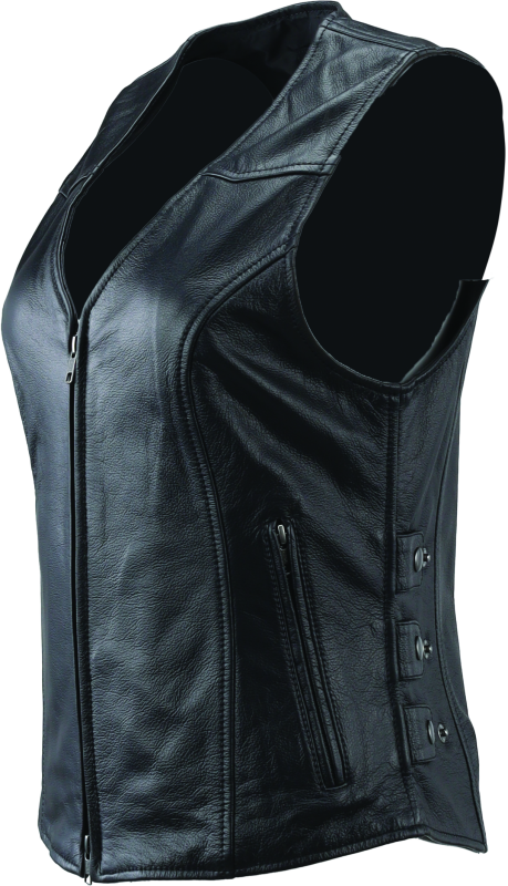 Kuryakyn Leather By River Road Plains Leather Vest Black Womens - Small Kuryakyn Leather By River Road Plains Leather Vest Black Womens - Small
