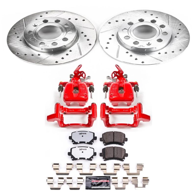 Power Stop 2008 Audi A3 Rear Z26 Street Warrior Brake Kit w/Calipers Power Stop 2008 Audi A3 Rear Z26 Street Warrior Brake Kit w/Calipers