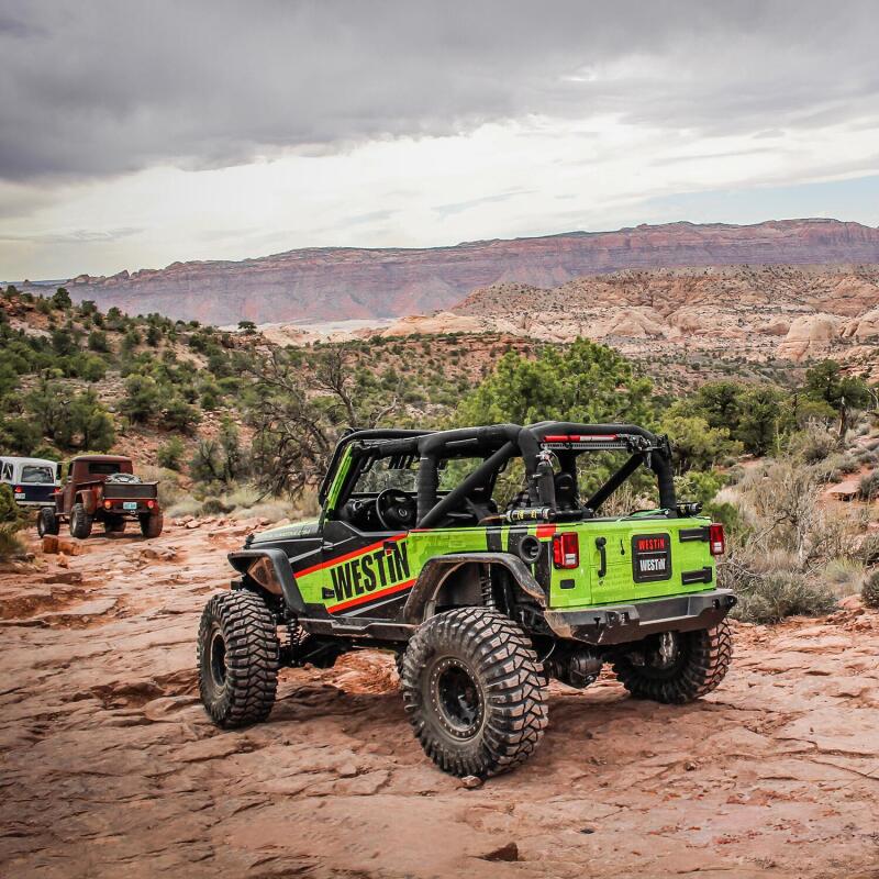 Westin 07-18 Jeep Wrangler JK WJ2 Rear Bumper - Textured Black Westin 07-18 Jeep Wrangler JK WJ2 Rear Bumper - Textured Black