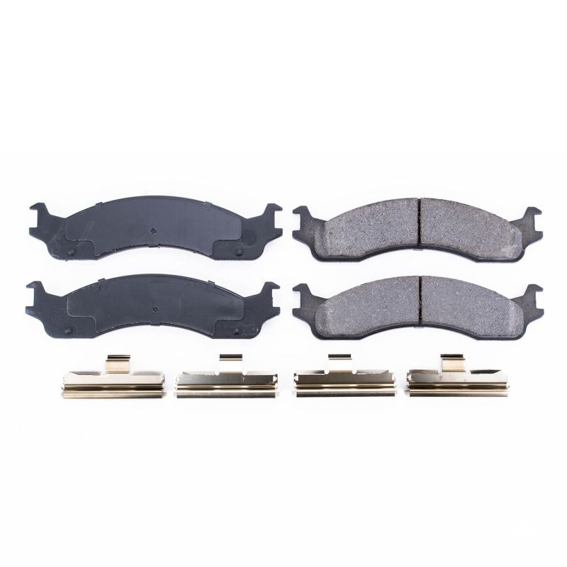 Power Stop 1998 Dodge B2500 Front Z17 Evolution Ceramic Brake Pads w/Hardware Power Stop 1998 Dodge B2500 Front Z17 Evolution Ceramic Brake Pads w/Hardware