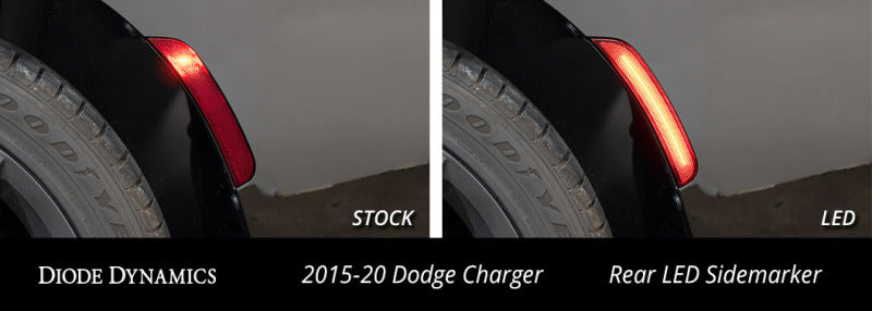 Diode Dynamics 15-21 Dodge Charge LED Sidemarkers - Clear (set) Diode Dynamics 15-21 Dodge Charge LED Sidemarkers - Clear (set)