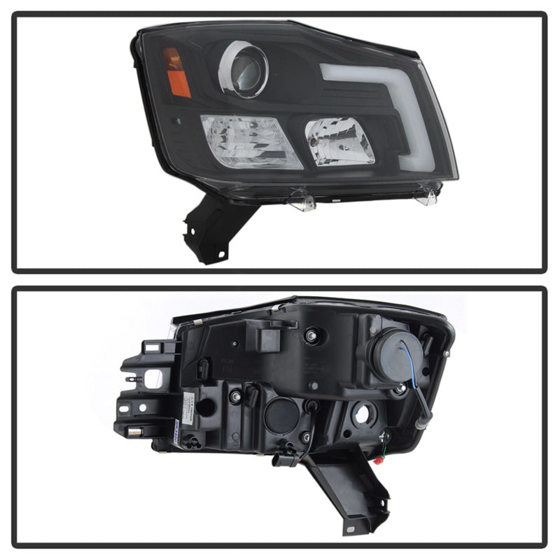 Spyder 04-15 Nissan Titan / 04-07 Nissan Armada V2 Projector Headlights - Black PRO-YD-NTI04-DRL-BK Spyder 04-15 Nissan Titan / 04-07 Nissan Armada V2 Projector Headlights - Black PRO-YD-NTI04-DRL-BK