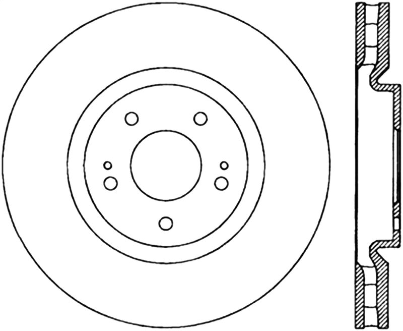 StopTech Power Slot 03-06 Evo 8 & 9 Cryo Slotted Right Front Rotor StopTech Power Slot 03-06 Evo 8 & 9 Cryo Slotted Right Front Rotor
