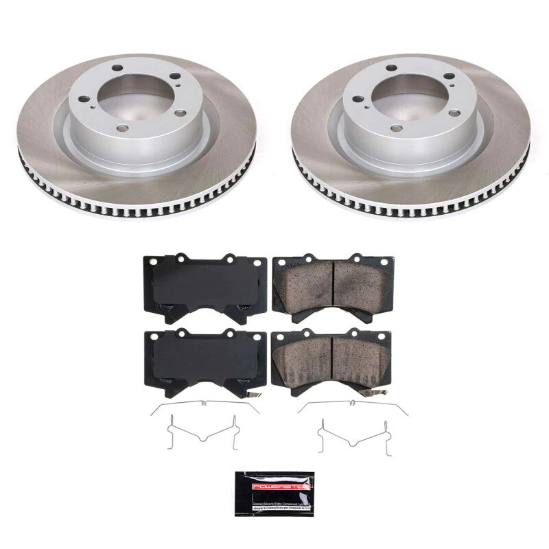 Power Stop 07-21 Toyota Tundra Front Semi-Coated Rotor Kit Power Stop 07-21 Toyota Tundra Front Semi-Coated Rotor Kit