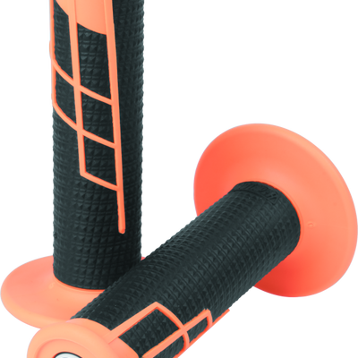 ProTaper Clamp-On 1/2 Waffle Grip - Neon Orange/Black