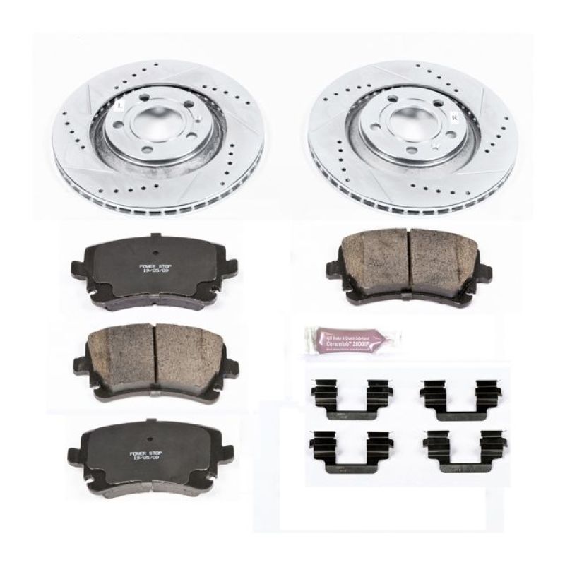 Power Stop 04-09 Audi S4 Rear Z23 Evolution Sport Brake Kit Power Stop 04-09 Audi S4 Rear Z23 Evolution Sport Brake Kit