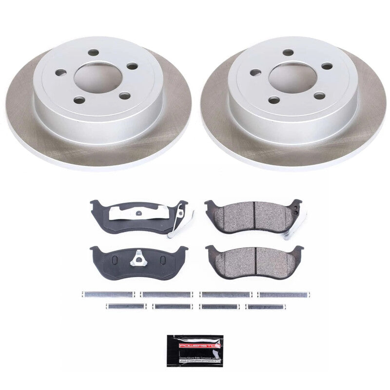 Power Stop 03-06 Jeep Wrangler Rear Semi-Coated Rotor Kit Power Stop 03-06 Jeep Wrangler Rear Semi-Coated Rotor Kit
