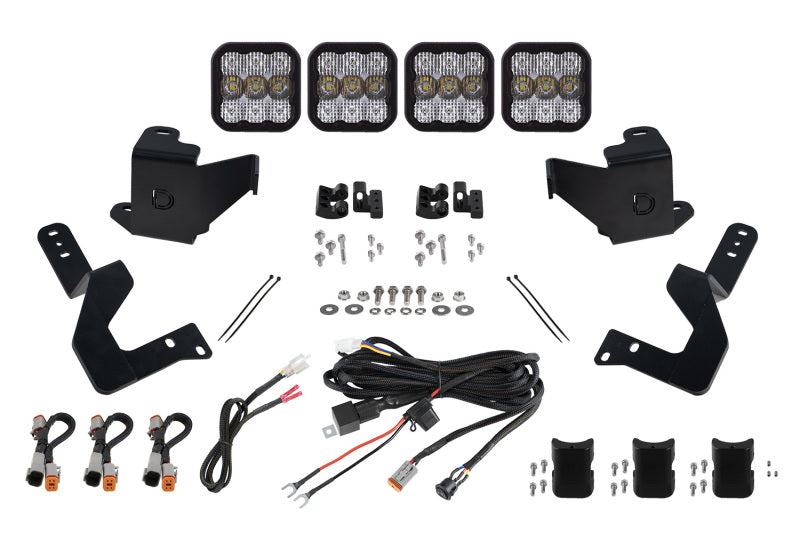 Diode Dynamics 2022 Toyota Tundra SS5 Grille CrossLink Lightbar Kit - Pro White Combo Diode Dynamics 2022 Toyota Tundra SS5 Grille CrossLink Lightbar Kit - Pro White Combo