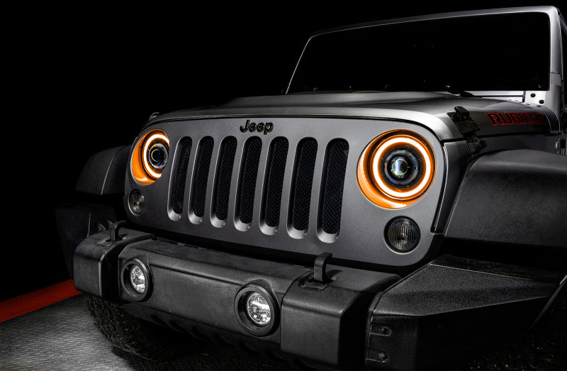 ORACLE Lighting 0718 Jeep Wrangler JK Oculus 7in Switchback Bi-LED Projector Headlights ORACLE Lighting 0718 Jeep Wrangler JK Oculus 7in Switchback Bi-LED Projector Headlights