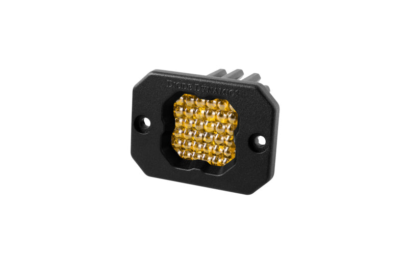 Diode Dynamics Stage Series C1 LED Pod Sport - Yellow Flood Flush ABL Each Diode Dynamics Stage Series C1 LED Pod Sport - Yellow Flood Flush ABL Each