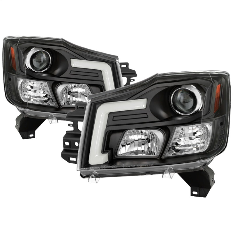 Spyder 04-15 Nissan Titan / 04-07 Nissan Armada V2 Projector Headlights - Black PRO-YD-NTI04-DRL-BK Spyder 04-15 Nissan Titan / 04-07 Nissan Armada V2 Projector Headlights - Black PRO-YD-NTI04-DRL-BK