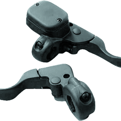Bikers Choice Black 9/16 Bore Custom Handlebar Control Kit 1 Inch Bar Cable Clutch No Switches
