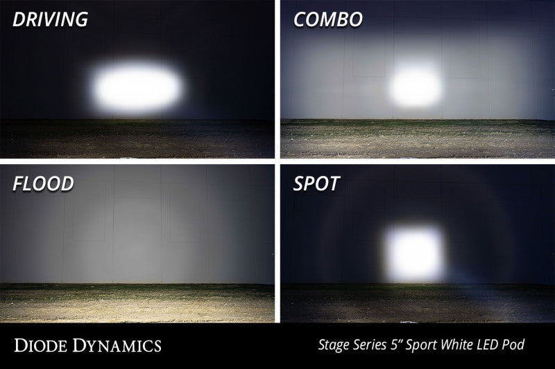 Diode Dynamics SS5 LED Pod Sport - Yellow Driving (Single) Diode Dynamics SS5 LED Pod Sport - Yellow Driving (Single)