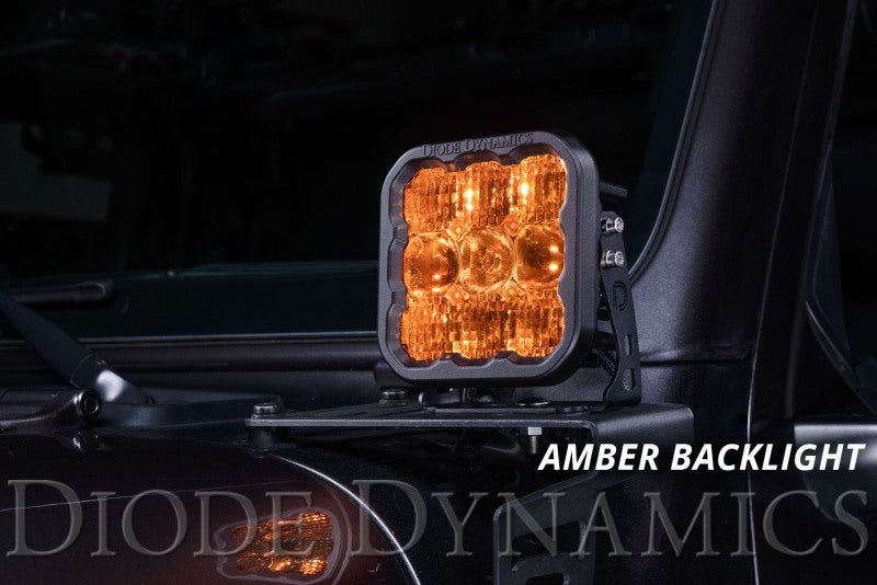 Diode Dynamics SS5 LED Pod Pro - Yellow Driving (Single) Diode Dynamics SS5 LED Pod Pro - Yellow Driving (Single)
