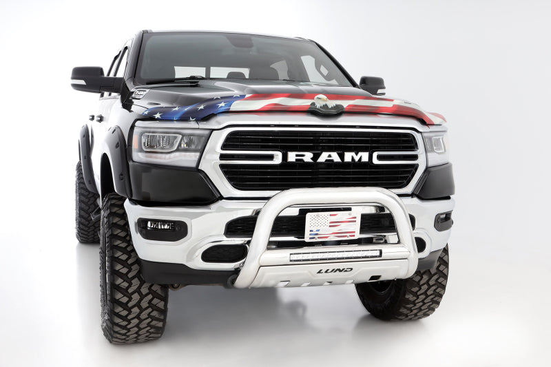 Stampede 19-23 Ram 1500 (Excl. Rebel/TRX) Vigilante Premium Hood Protector - Flag Stampede 19-23 Ram 1500 (Excl. Rebel/TRX) Vigilante Premium Hood Protector - Flag