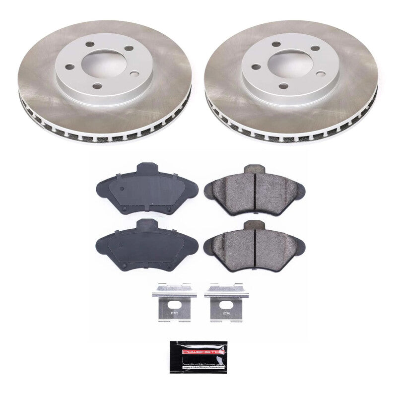 Power Stop 93-97 Mercury Cougar Front Semi-Coated Rotor Kit Power Stop 93-97 Mercury Cougar Front Semi-Coated Rotor Kit