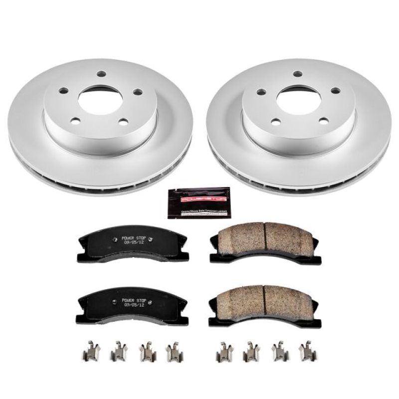 Power Stop 99-04 Jeep Grand Cherokee Front Z17 Evolution Geomet Coated Brake Kit Power Stop 99-04 Jeep Grand Cherokee Front Z17 Evolution Geomet Coated Brake Kit