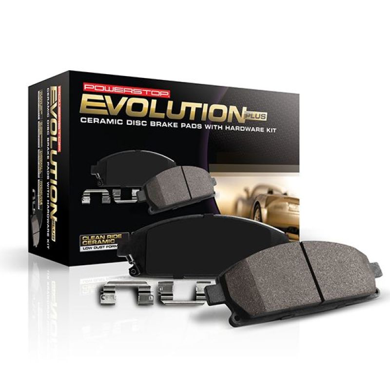 Power Stop 21-22 Ford Mustang Mach-E Front Z17 Evo Ceramic Brake Pad w/Hardware Power Stop 21-22 Ford Mustang Mach-E Front Z17 Evo Ceramic Brake Pad w/Hardware
