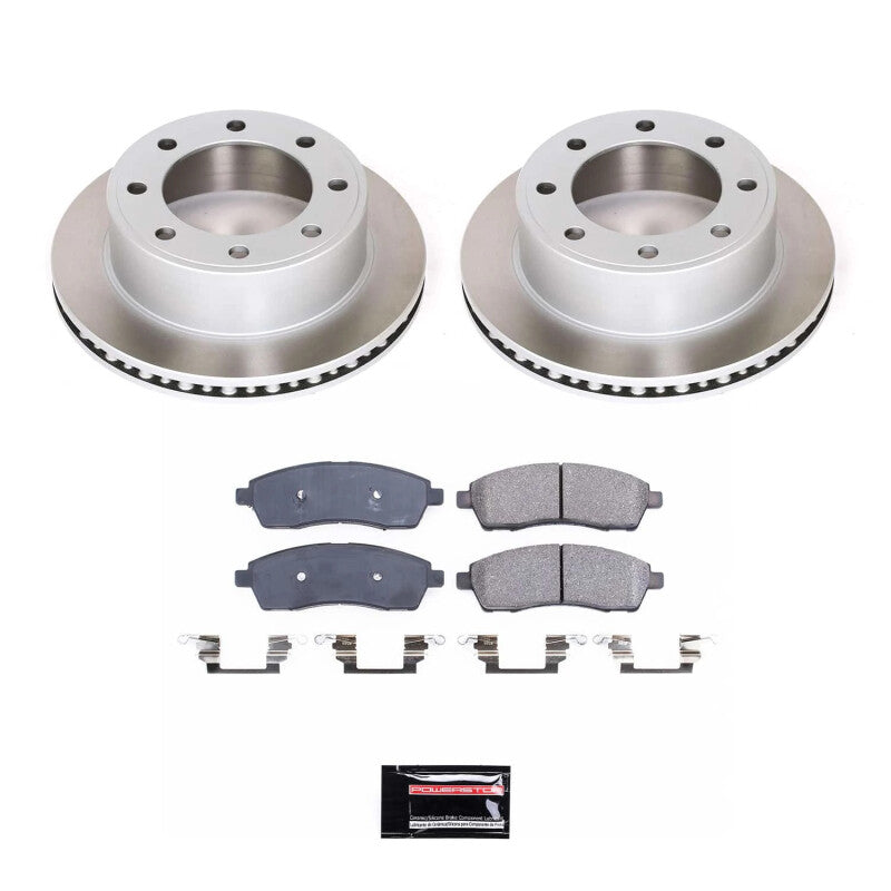 Power Stop 99-04 Ford F-350 Super Duty Rear Semi-Coated Rotor Kit Power Stop 99-04 Ford F-350 Super Duty Rear Semi-Coated Rotor Kit