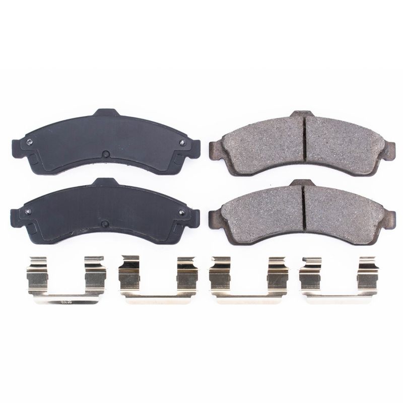 Power Stop 04-05 Buick Rainier Front Z17 Evolution Ceramic Brake Pads w/Hardware Power Stop 04-05 Buick Rainier Front Z17 Evolution Ceramic Brake Pads w/Hardware