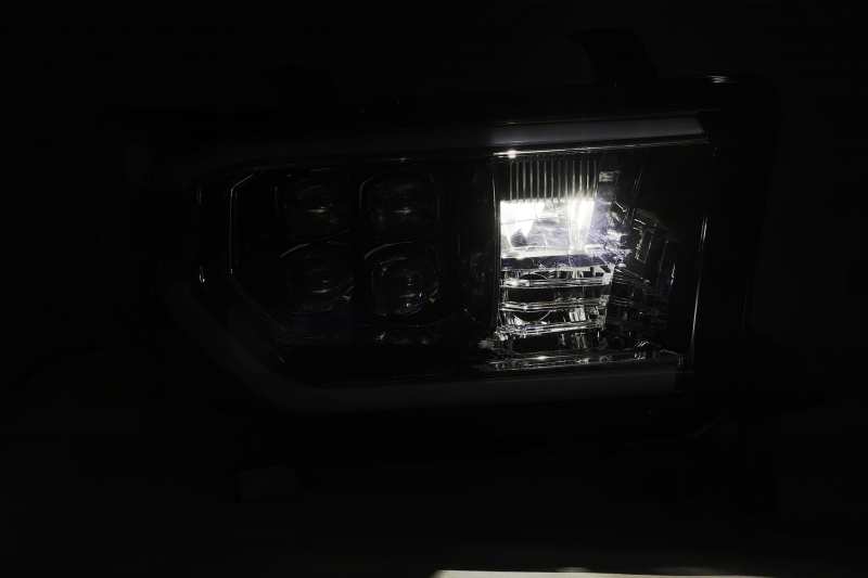AlphaRex 07-13 Toyota Tundra (w/Lvl Adj) NOVA LED Proj Headlights Plank Alpha Blk w/Seq Signal/RDL AlphaRex 07-13 Toyota Tundra (w/Lvl Adj) NOVA LED Proj Headlights Plank Alpha Blk w/Seq Signal/RDL