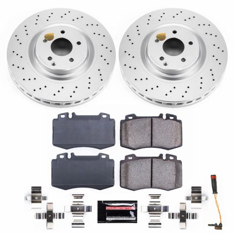 Power Stop 03-06 Mercedes-Benz CLK500 Front Z23 Evolution Sport Coated Brake Kit Power Stop 03-06 Mercedes-Benz CLK500 Front Z23 Evolution Sport Coated Brake Kit
