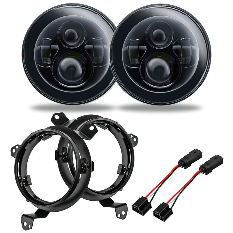 Oracle Jeep Wrangler JL/Gladiator JT 7in. High Powered LED Headlights (Pair) - No Halo SEE WARRANTY Oracle Jeep Wrangler JL/Gladiator JT 7in. High Powered LED Headlights (Pair) - No Halo SEE WARRANTY