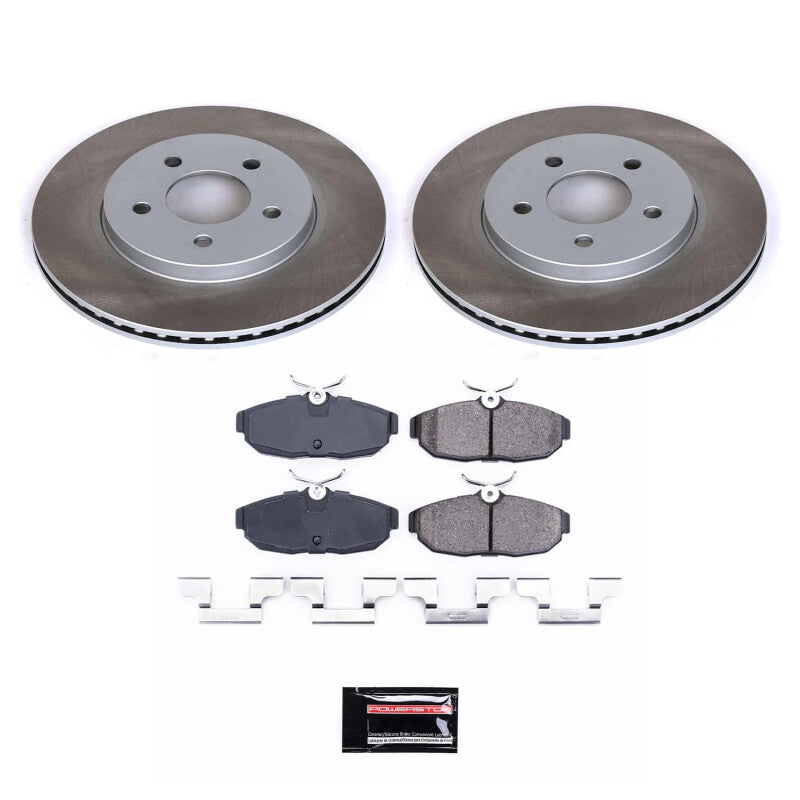 Power Stop 05-11 Ford Mustang Rear Semi-Coated Rotor Kit Power Stop 05-11 Ford Mustang Rear Semi-Coated Rotor Kit