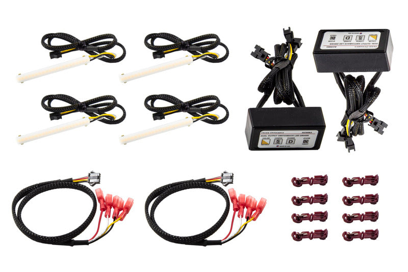 Diode Dynamics LED Strip Lights High Density SF Switchback Quad 3 In Kit Diode Dynamics LED Strip Lights High Density SF Switchback Quad 3 In Kit