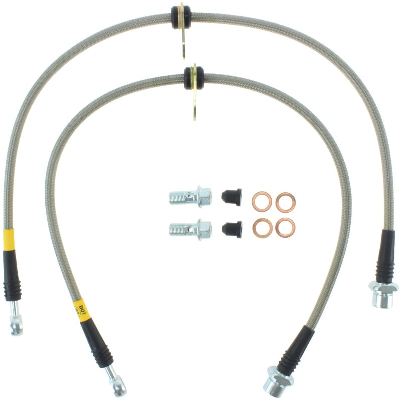 StopTech 02-12 Toyota Camry Coupe/Sedan / 04-08 Solara Rear Stainless Steel Brake Lines StopTech 02-12 Toyota Camry Coupe/Sedan / 04-08 Solara Rear Stainless Steel Brake Lines