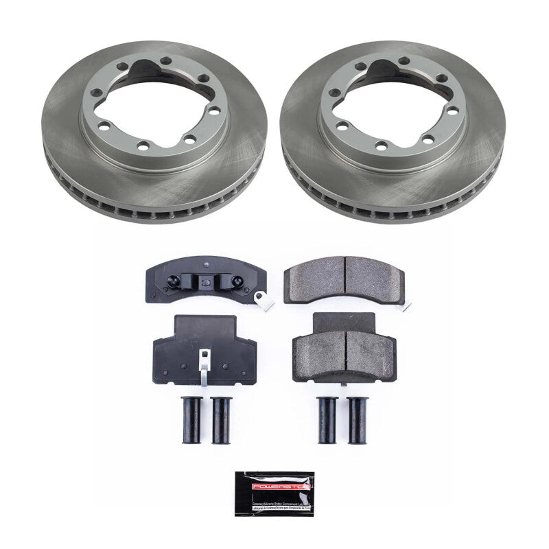 Power Stop 90-00 GMC K3500 Front Semi-Coated Rotor Kit Power Stop 90-00 GMC K3500 Front Semi-Coated Rotor Kit