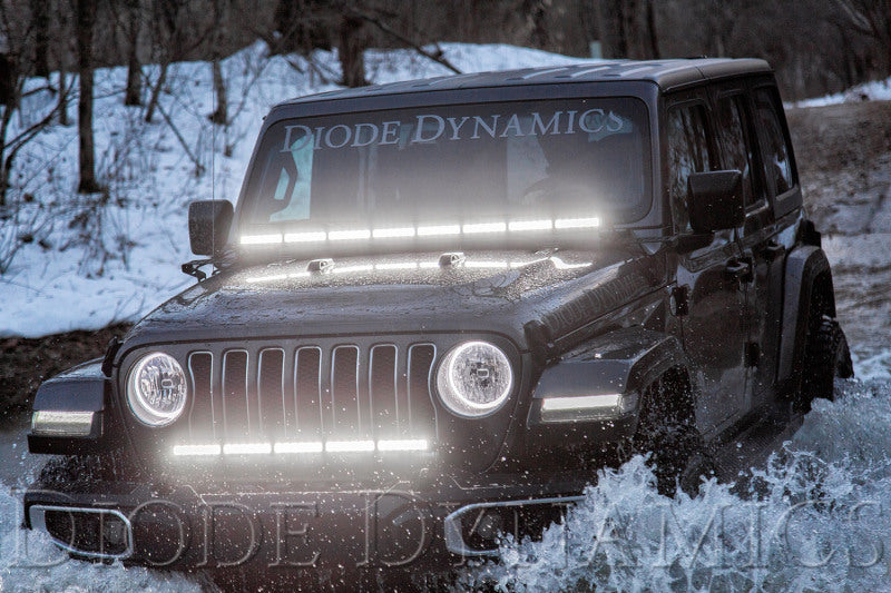 Diode Dynamics 18-21 Jeep JL Wrangler/Gladiator SS30 Bumper Bracket Kit - Amber Combo Dual Diode Dynamics 18-21 Jeep JL Wrangler/Gladiator SS30 Bumper Bracket Kit - Amber Combo Dual