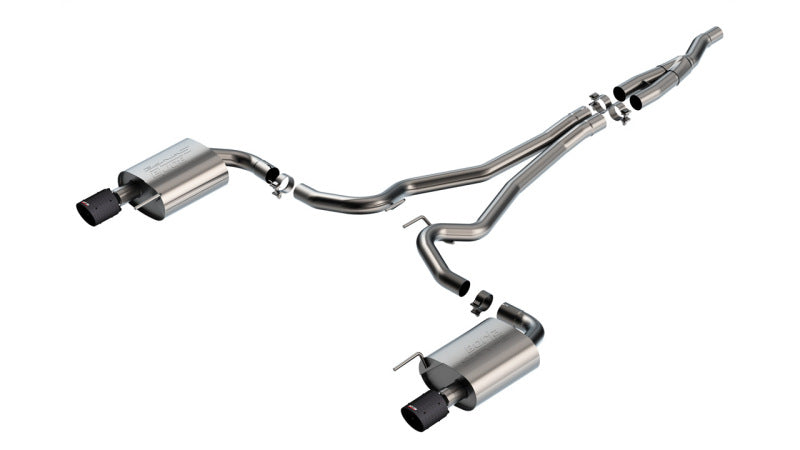 Borla 2024 Ford Mustang 2.3L Ecoboost 2.50 S-TYPE CFBA Catback Exhaust - Non-Active Borla 2024 Ford Mustang 2.3L Ecoboost 2.50 S-TYPE CFBA Catback Exhaust - Non-Active